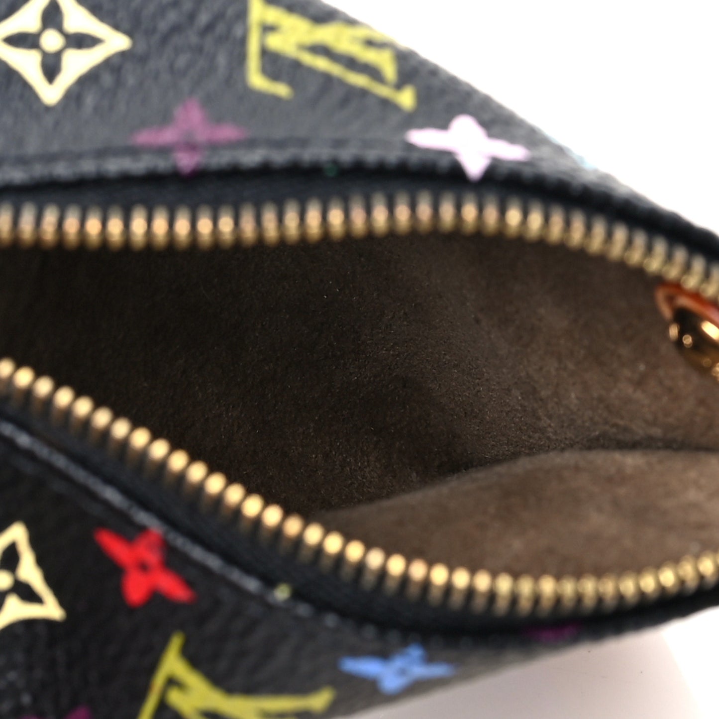 Monogram Multicolor Berlingot Coin Purse Black