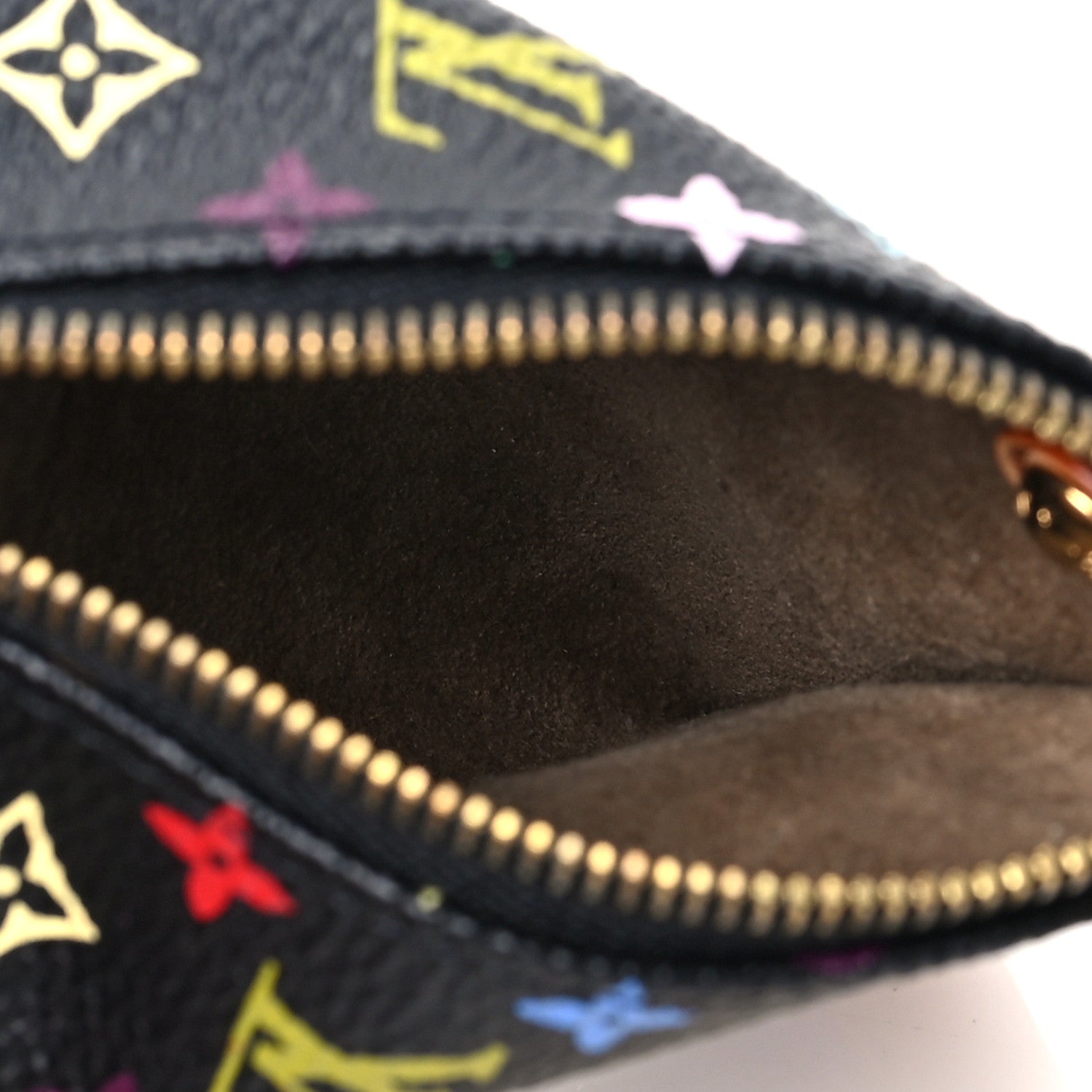 Louis Vuitton Monogram Multicolor Berlingot Coin Purse Black 6 of 7