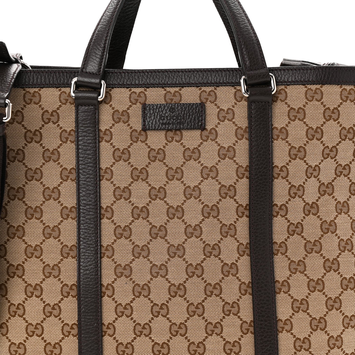 Gucci GG Monogram Large Joy Tote Bag Dark Brown 9 of 13