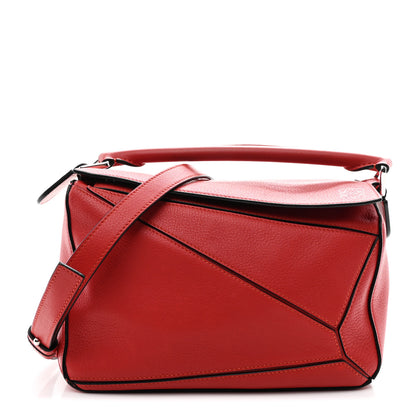 Loewe Calfskin Small Puzzle Bag Scarlet 1 of 9