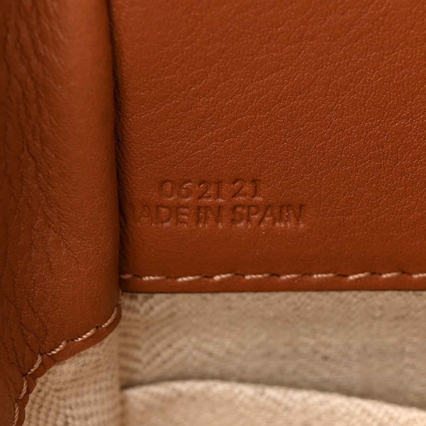 Calfskin Canvas Mini Hammock Shoulder Bag Natural Tan