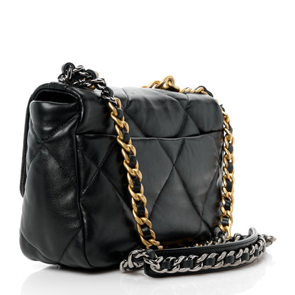 Chanel Lambskin Quilted Medium Chanel 19 Flap Black 4 of 13