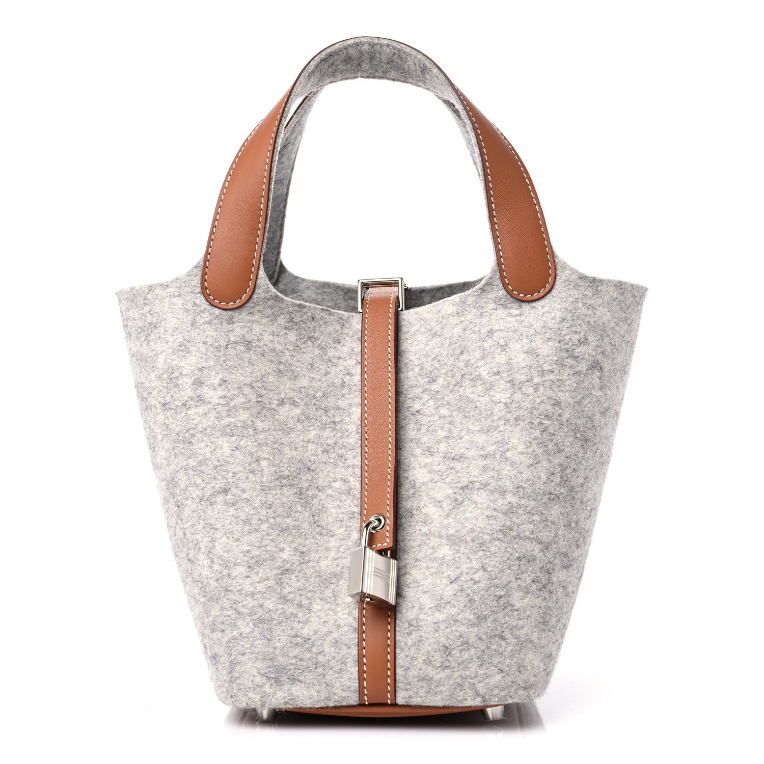Hermes Feutre Swift Picotin Lock 18 PM Gris Clair Gold 1 of 9