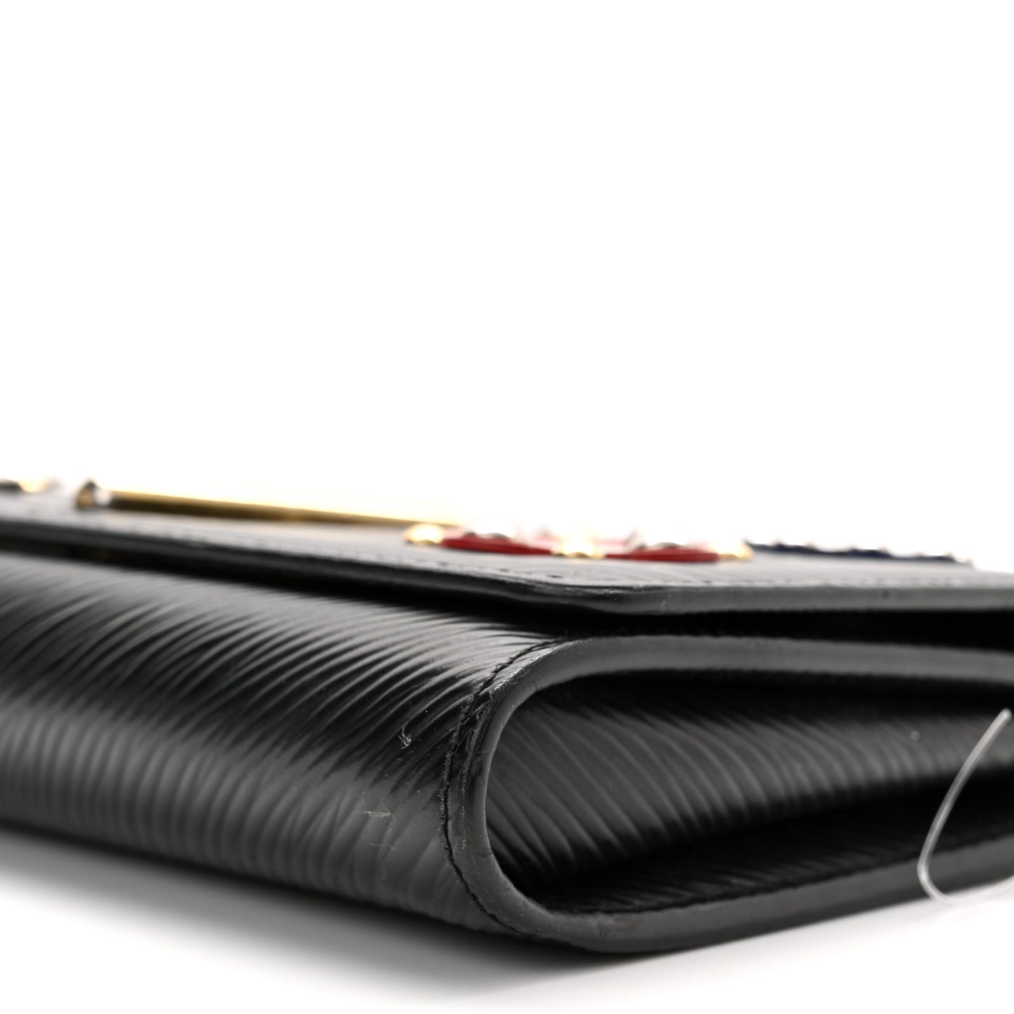 Epi Mechanical Flowers Twist Chain Wallet Black