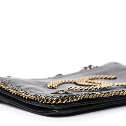 Chanel Calfskin Chain CC Byzance Flap Black 7 of 15