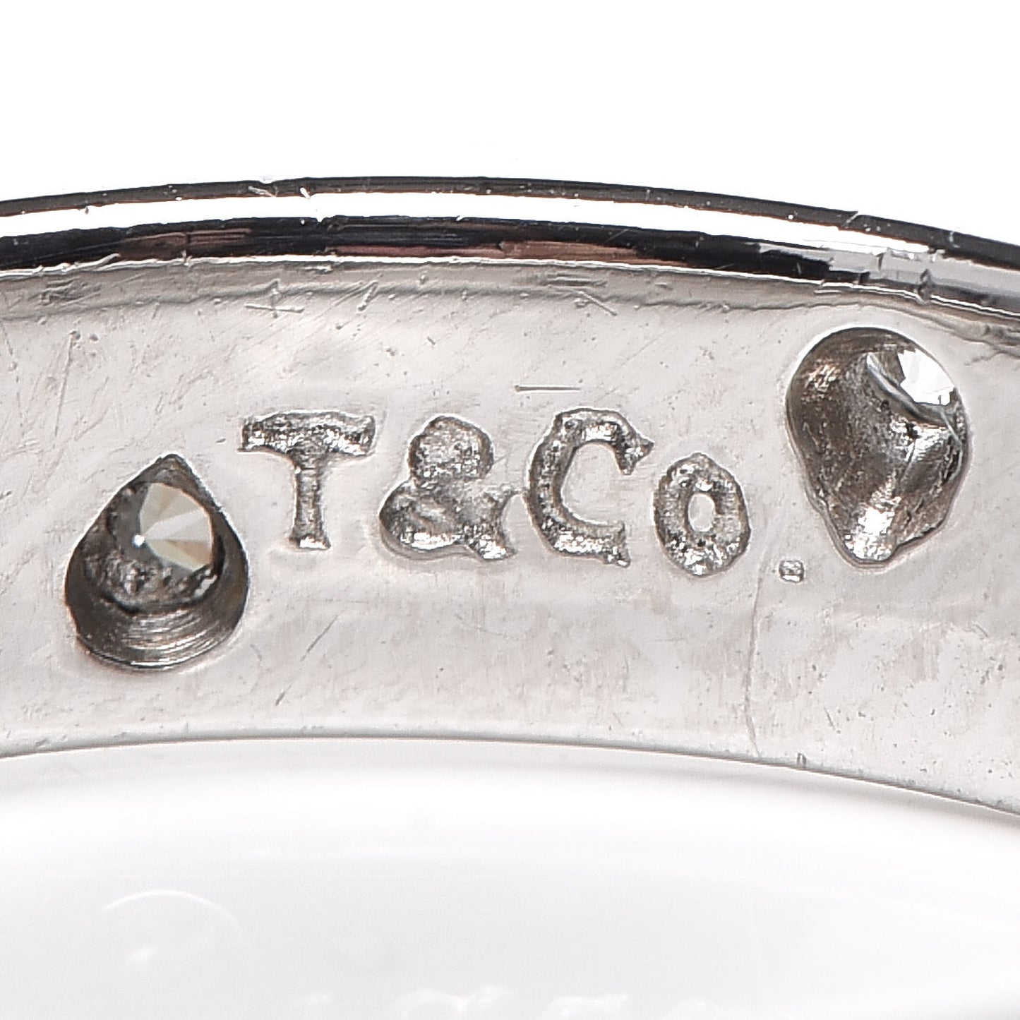 Platinum Diamond 4mm Etoile Band Ring 50 5.5