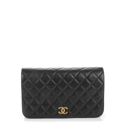 Chanel Lambskin Quilted Small Single Flap Black 1 of 9