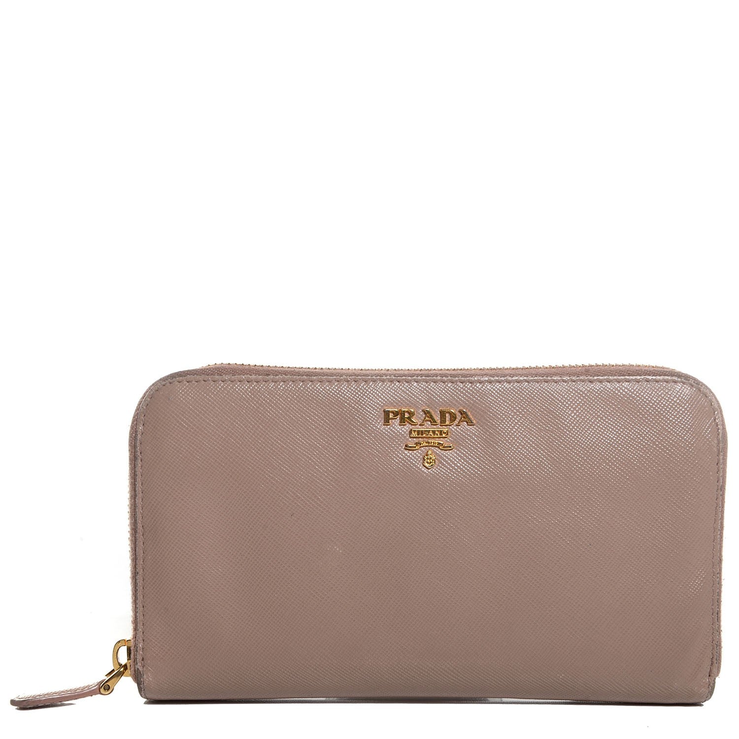 Prada Saffiano Metal Zip Around Wallet Cammeo 1 of 11