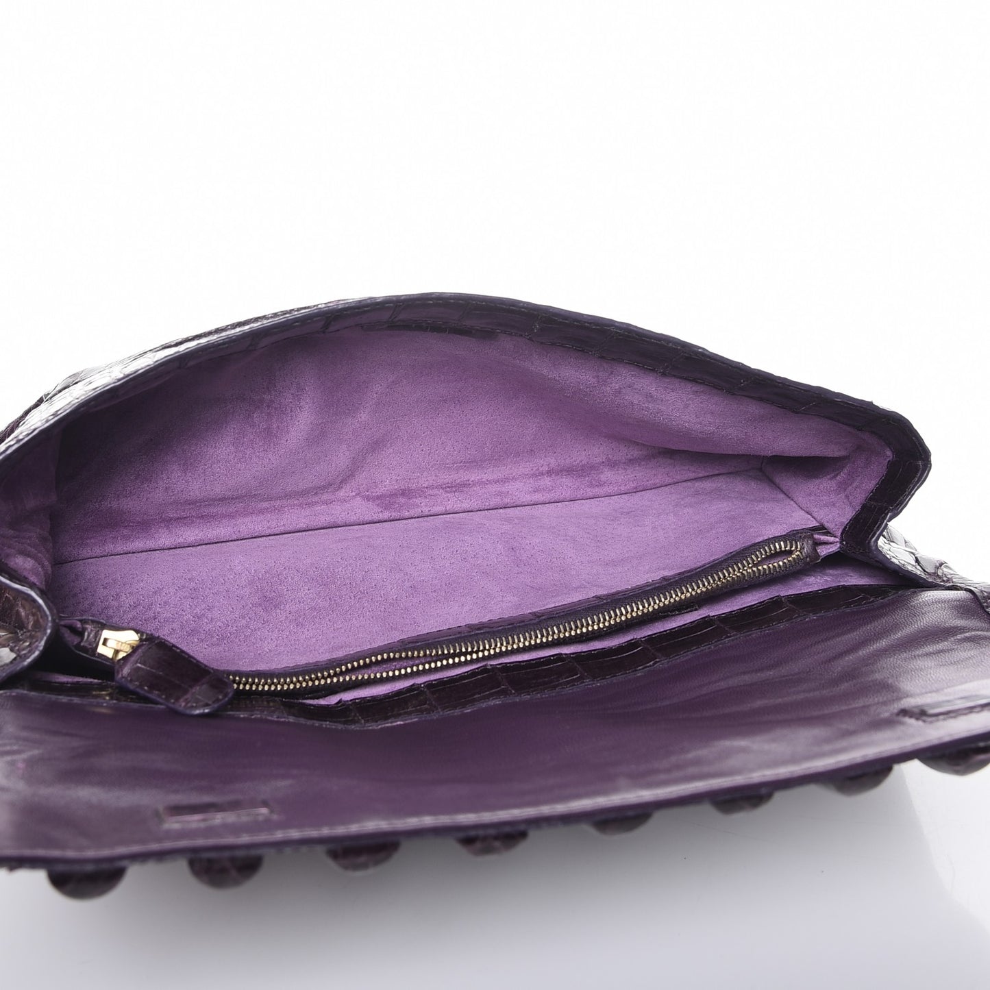 Crocodile Clutch Purple