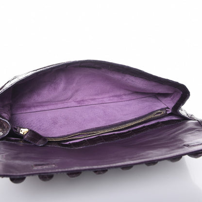 Nancy Gonzalez Crocodile Clutch Purple 5 of 8