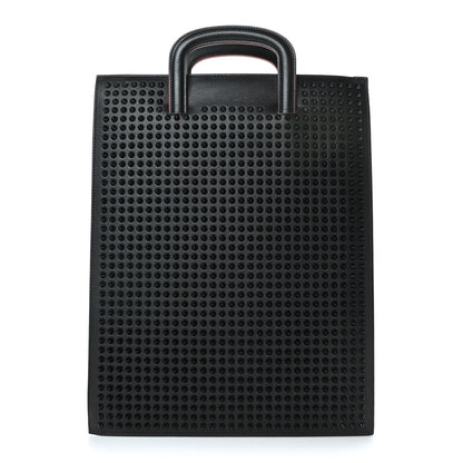 Christian Louboutin Calfskin Spiked Large Trictrac Portfolio Bag Black 1 of 7