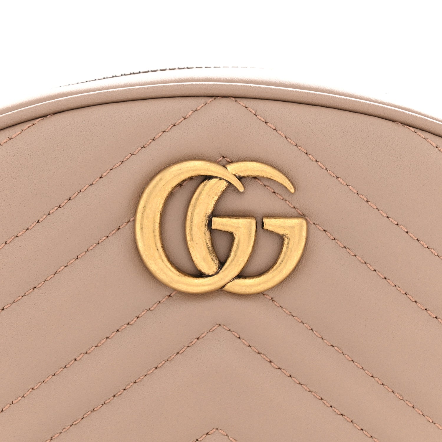 Gucci Calfskin Matelasse GG Marmont Belt Bag 85 34 Porcelain Rose 8 of 11