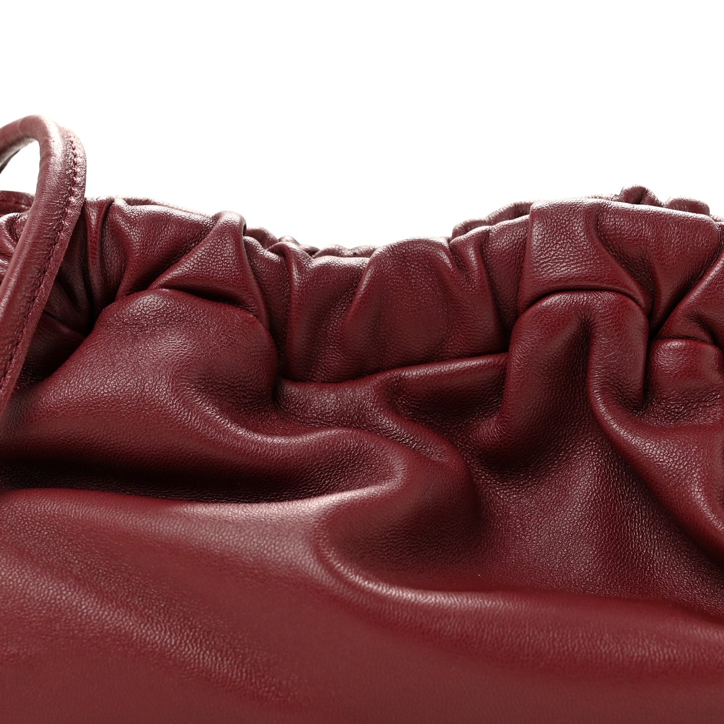 Lambskin Mini Cloud Clutch Pomegranate