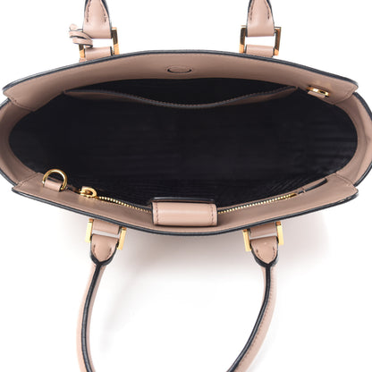 Prada Saffiano Soft Calfskin Small Zippered Tote Cipria 5 of 11