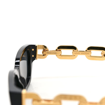 Louis Vuitton Metal LV Edge Sunglasses Z1473W Black 6 of 9