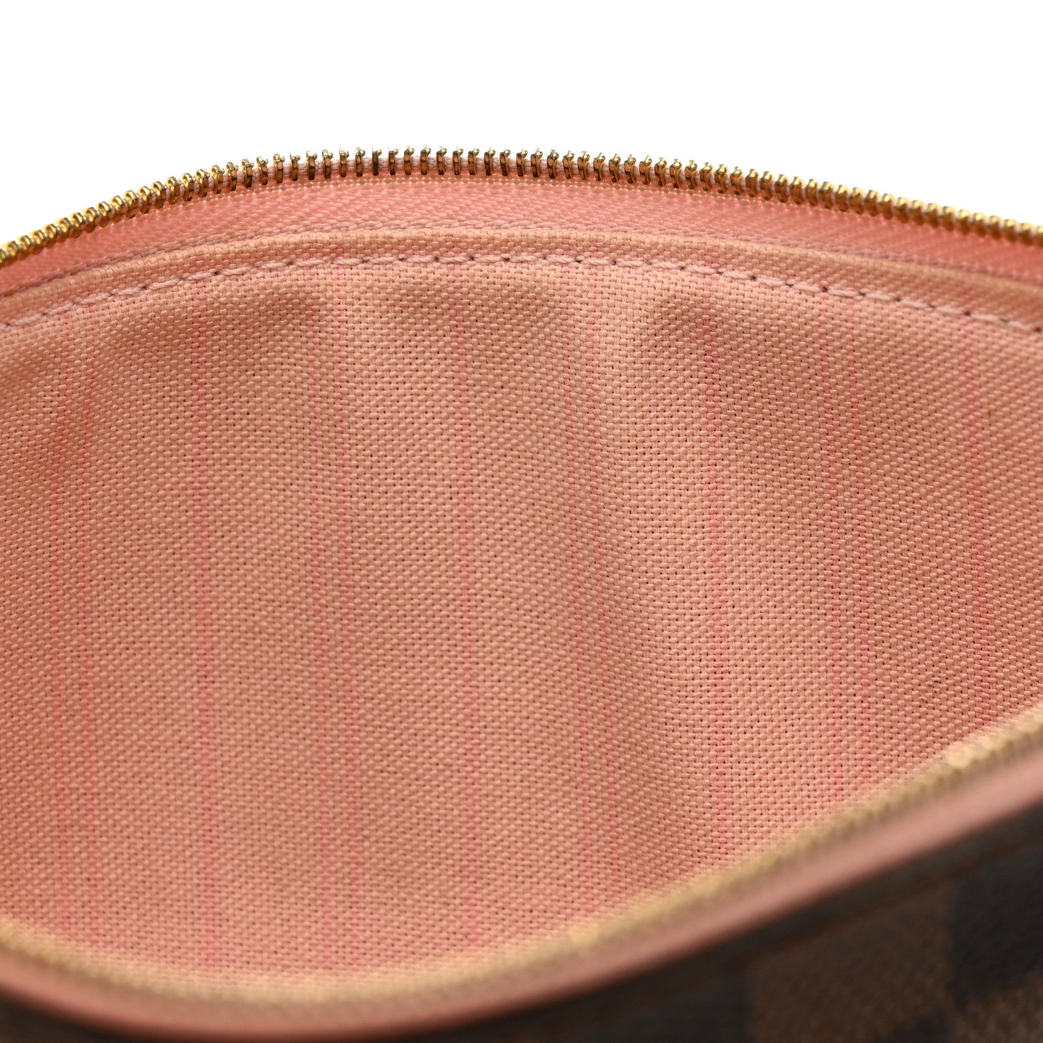 Louis Vuitton Damier Ebene Neverfull MM GM Pochette Rose Ballerine 9 of 11
