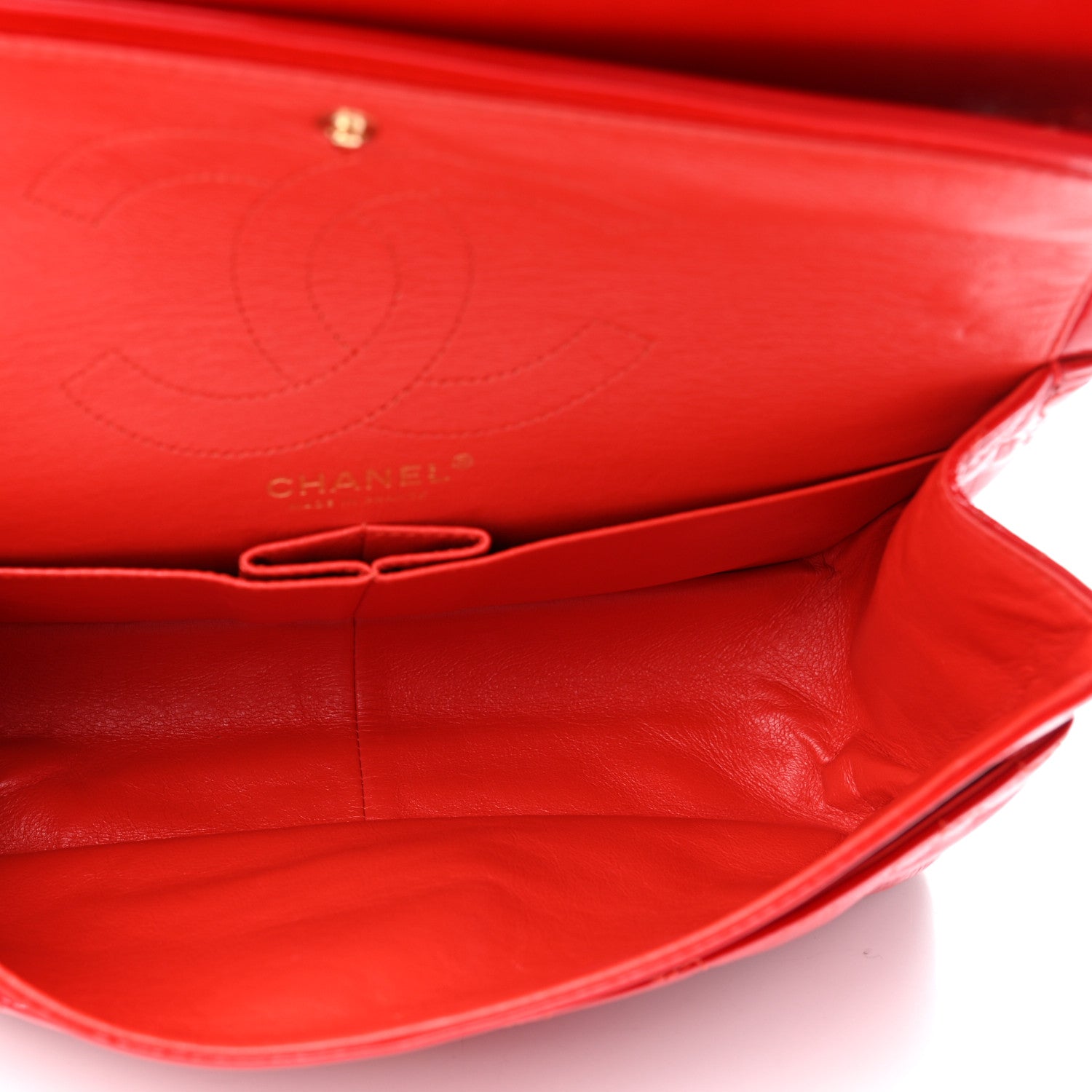 Chanel Crackled Patent Calfskin Puzzle Reissue 226 Flap Red 5 of 10