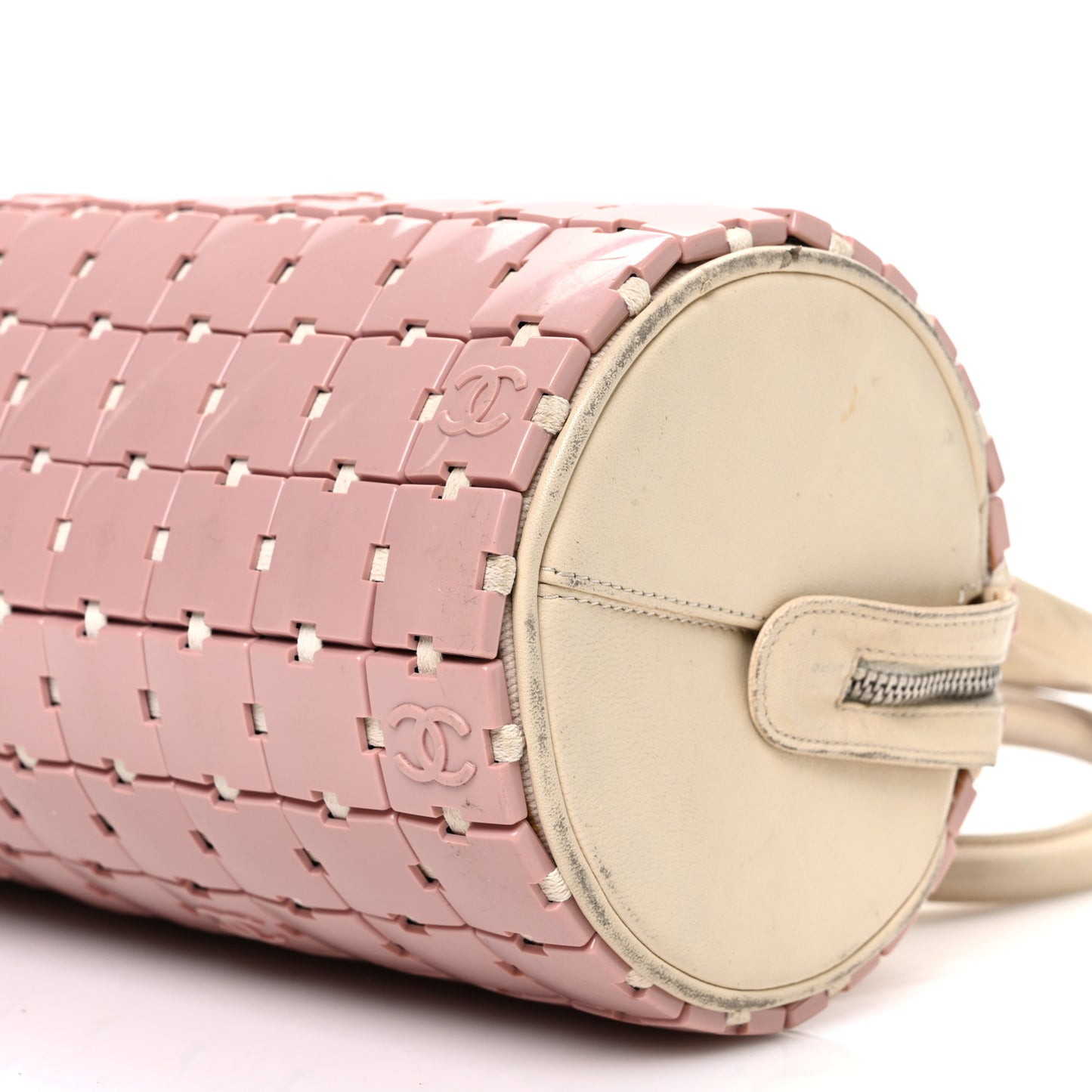 Lambskin Resin Tile Bowler Pink