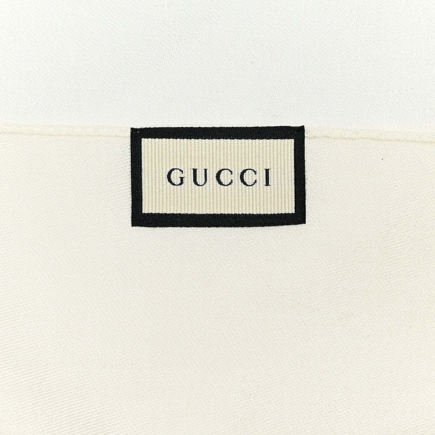 Wool Silk GG Monogram GGNat Scarf White
