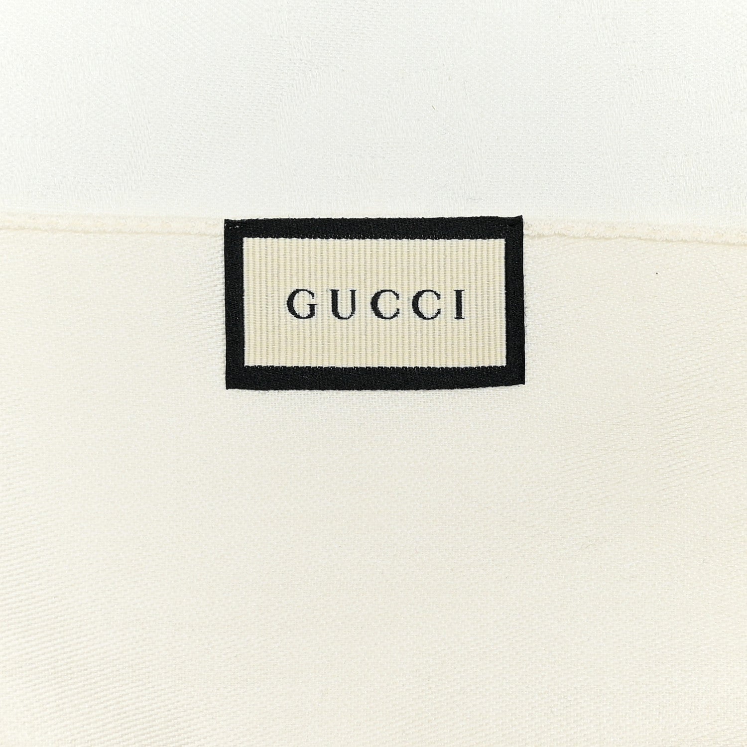 Gucci Wool Silk GG Monogram GGNat Scarf White 3 of 4
