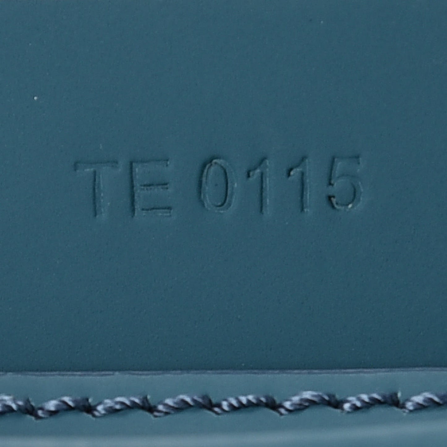 Rubber Effect Calfskin Patent Medium Antigona Envelope Clutch Petrol Blue