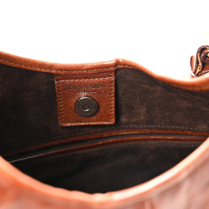 Saint Laurent Buffalo Mombasa Horn Hobo Brown 6 of 10