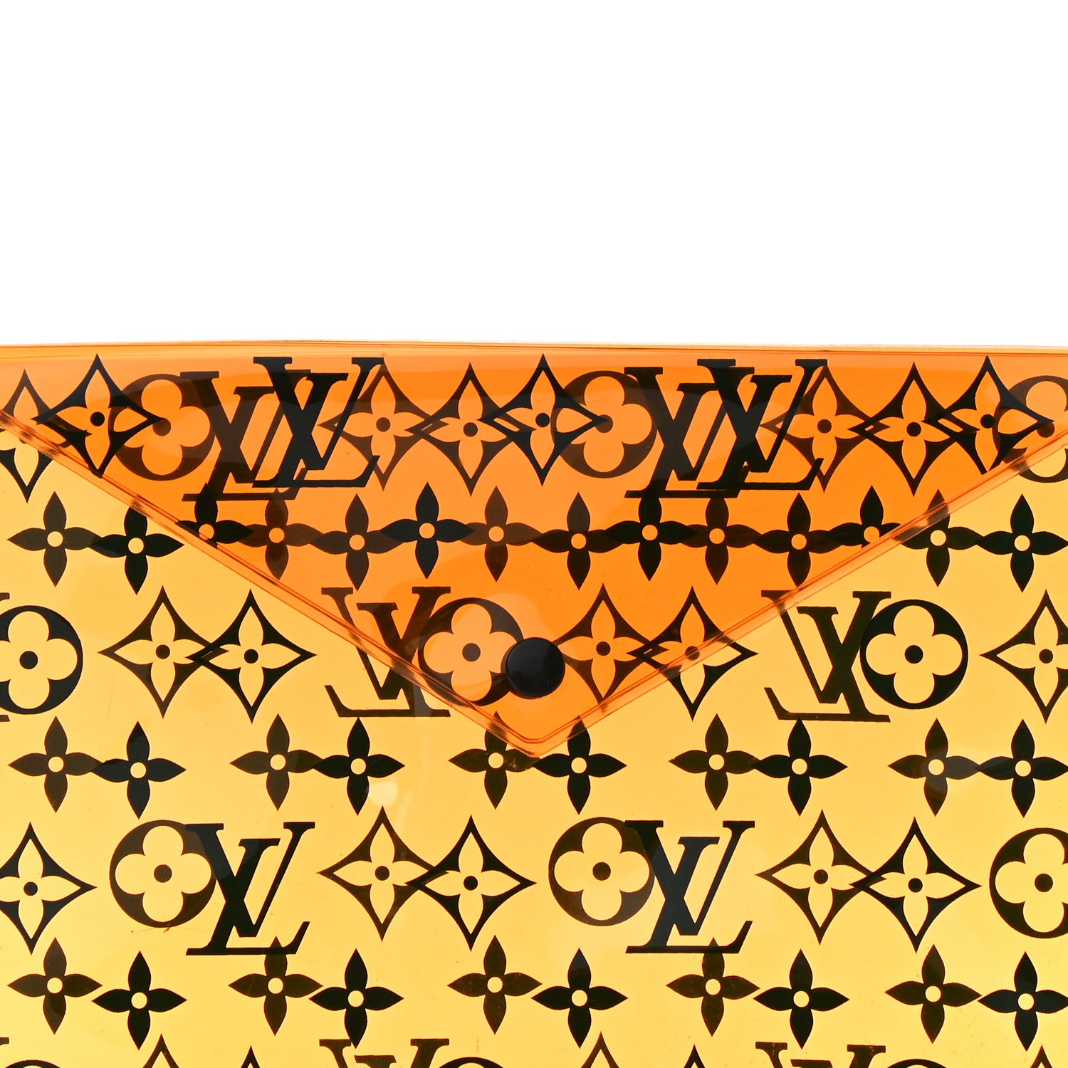 Louis Vuitton PVC Monogram Printed Envelope Pouch Orange 6 of 8