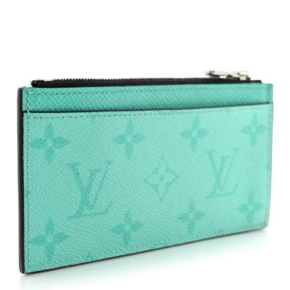 Louis Vuitton Taigarama Coin Card Holder Miami Green 3 of 9