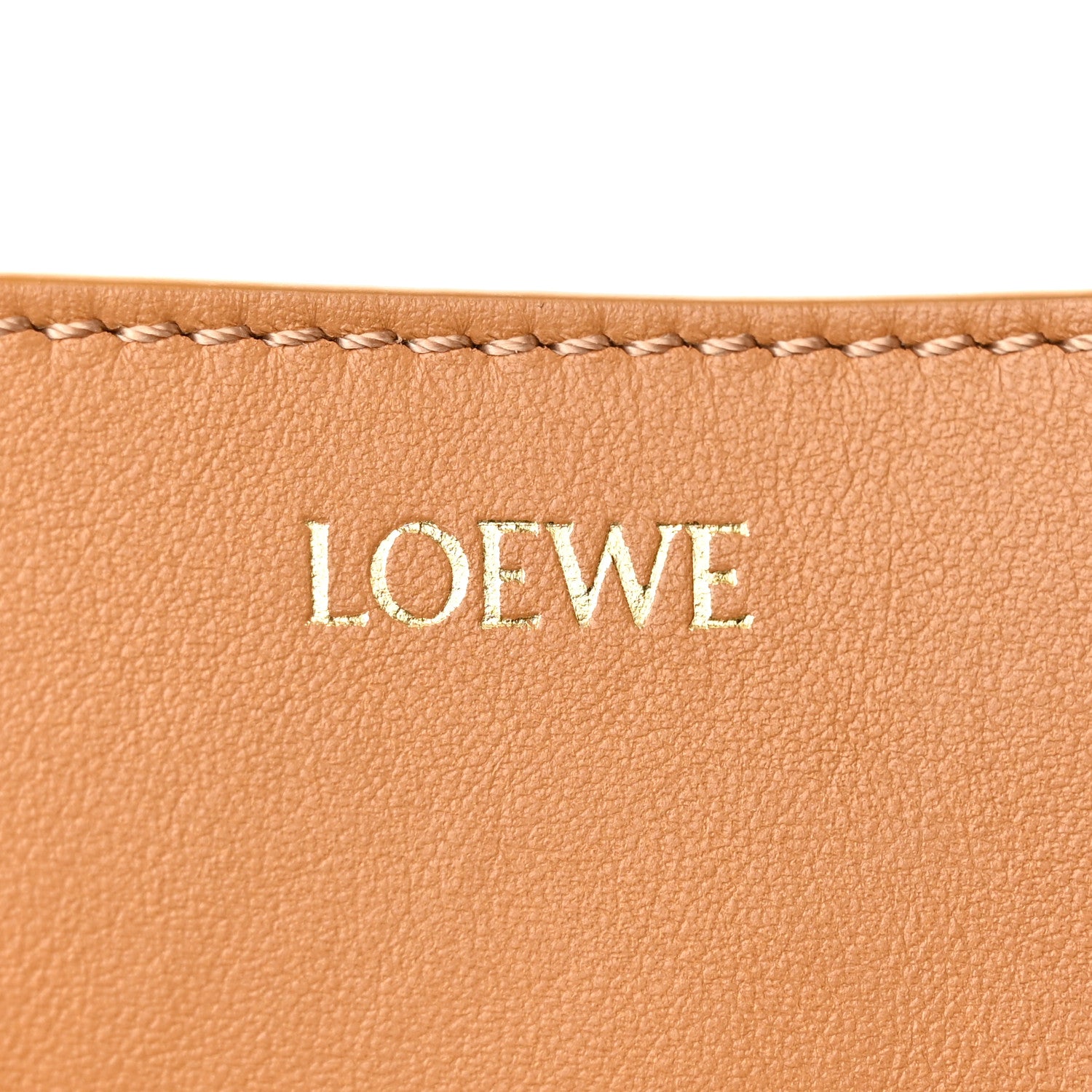 Loewe Shiny Calfskin Mini Puzzle Fold Tote Warm Desert 6 of 10