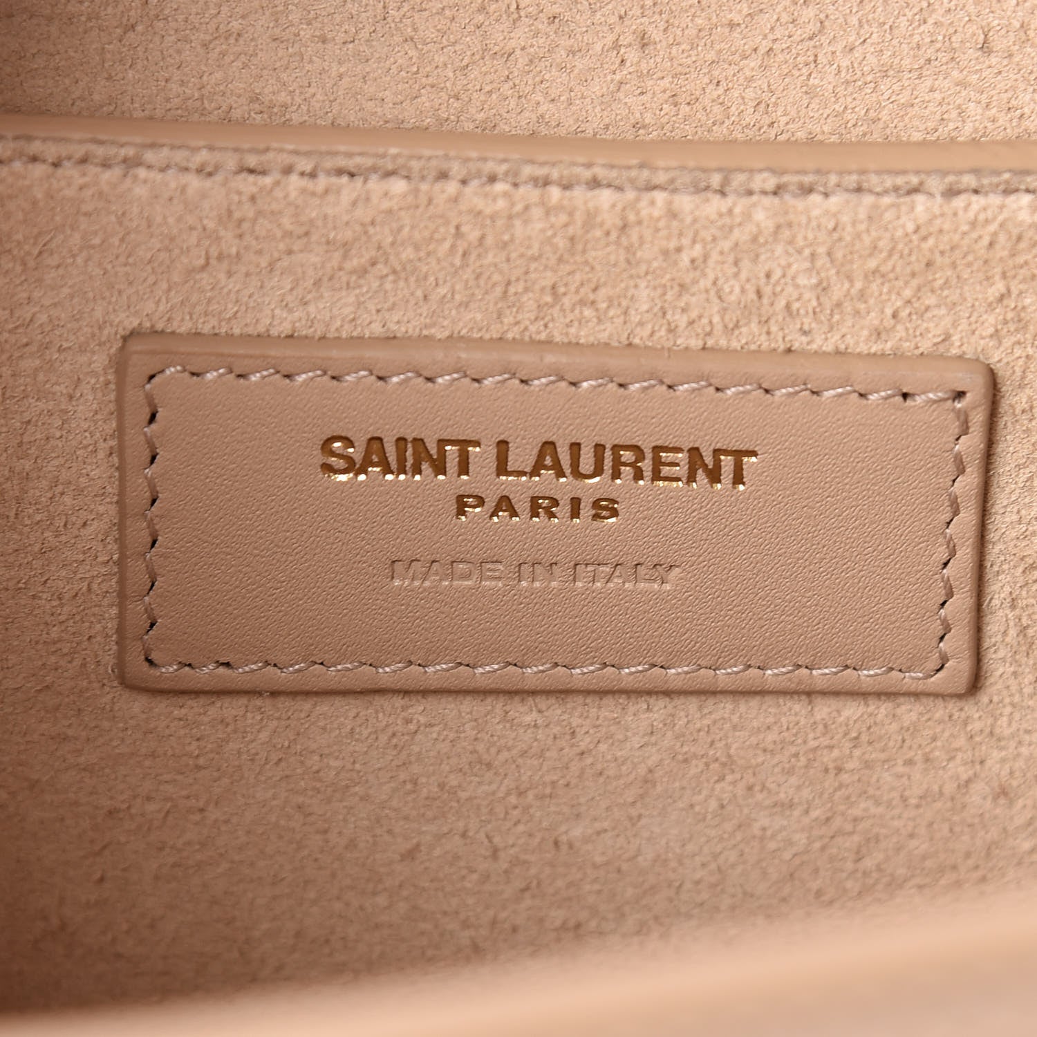 Saint Laurent Smooth Calfskin Medium Classic Monogram Kate Tassel Satchel Dark Beige 7 of 15
