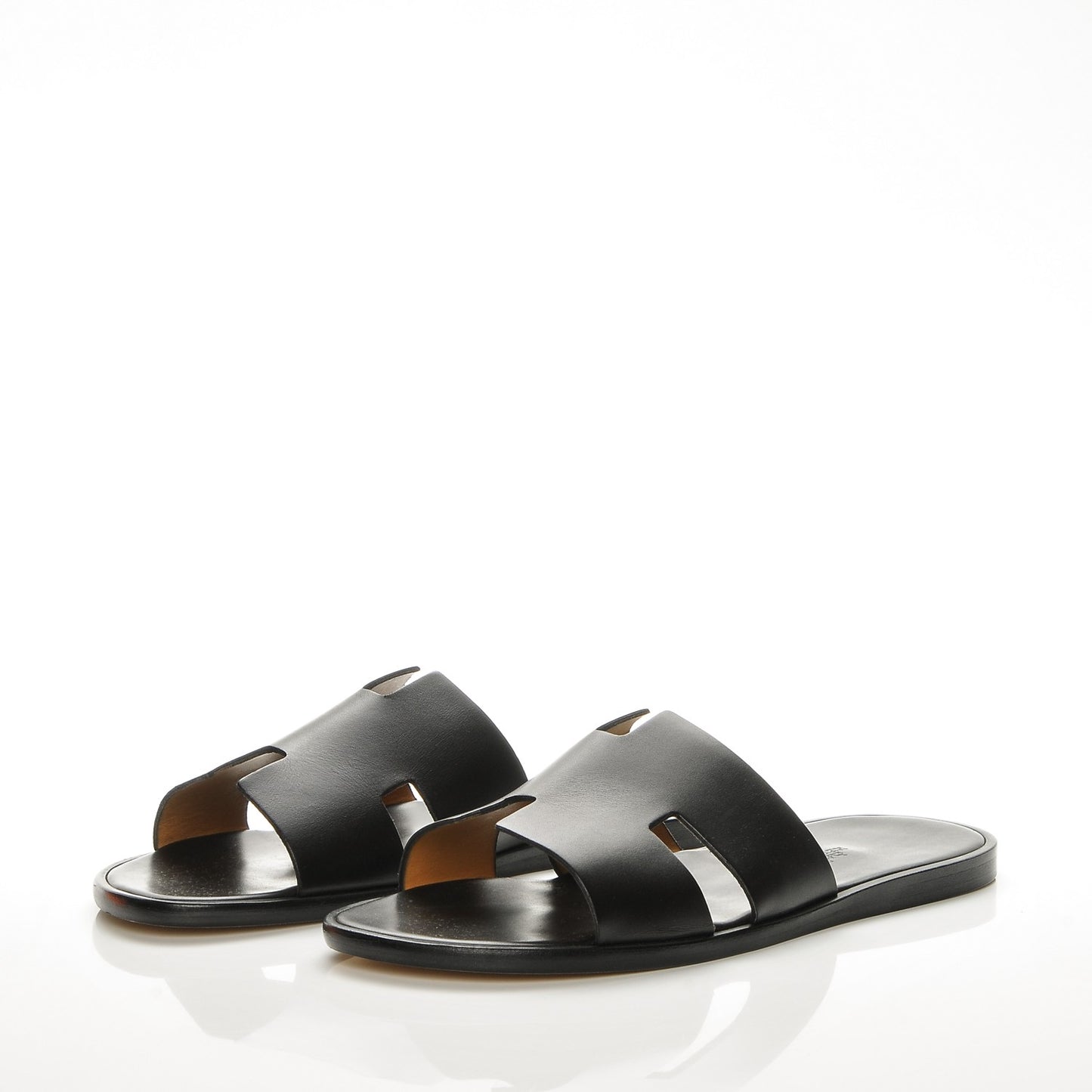 Calfskin Mens Izmir Sandals 45 Black