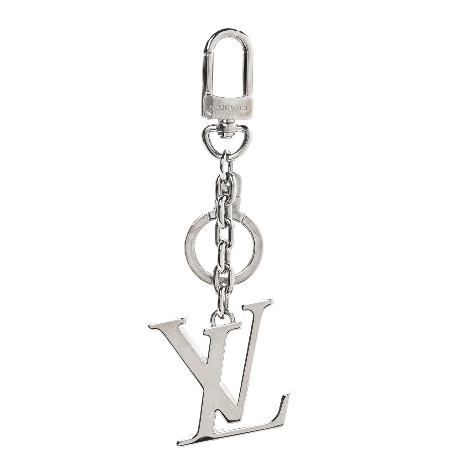 Louis Vuitton LV Facettes Bag Charm Key Holder Silver 1 of 3