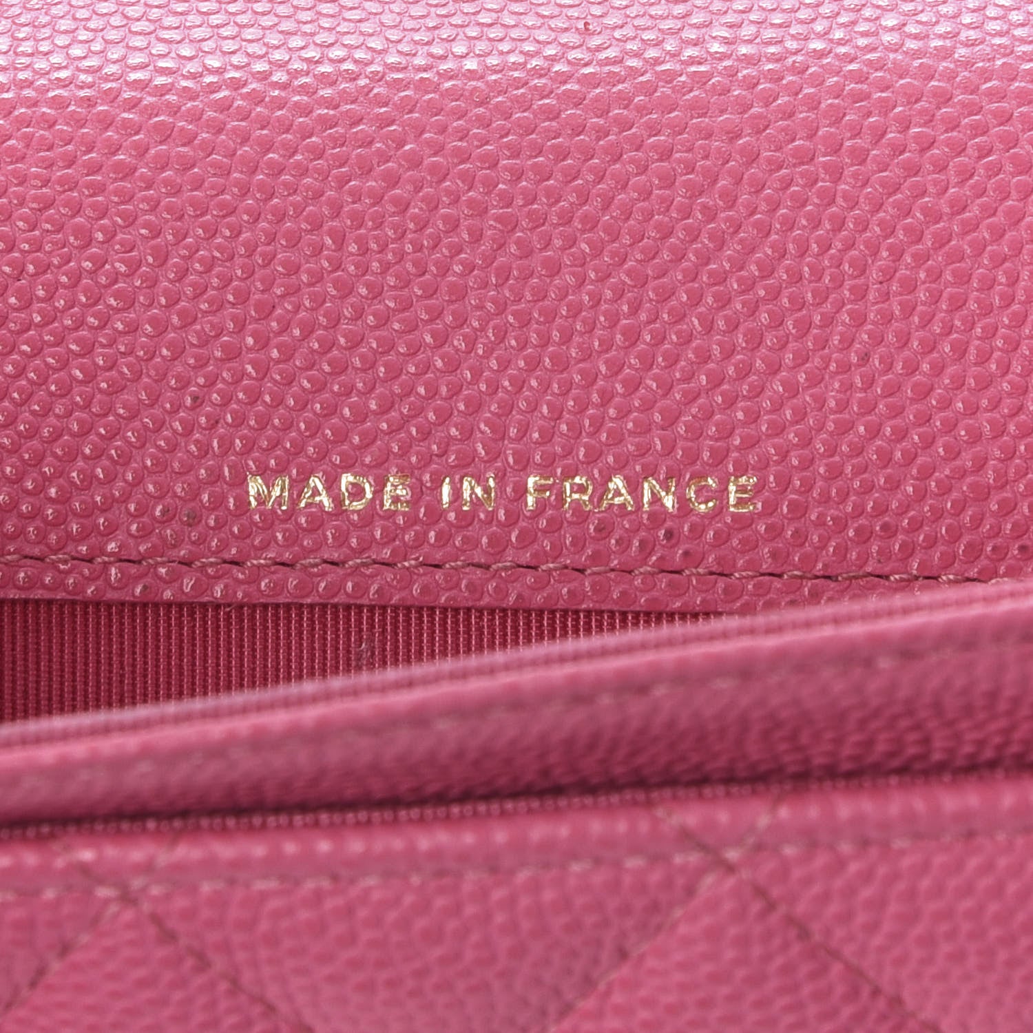 Chanel Caviar Quilted Flap Card Holder Wallet Pink 7 of 9