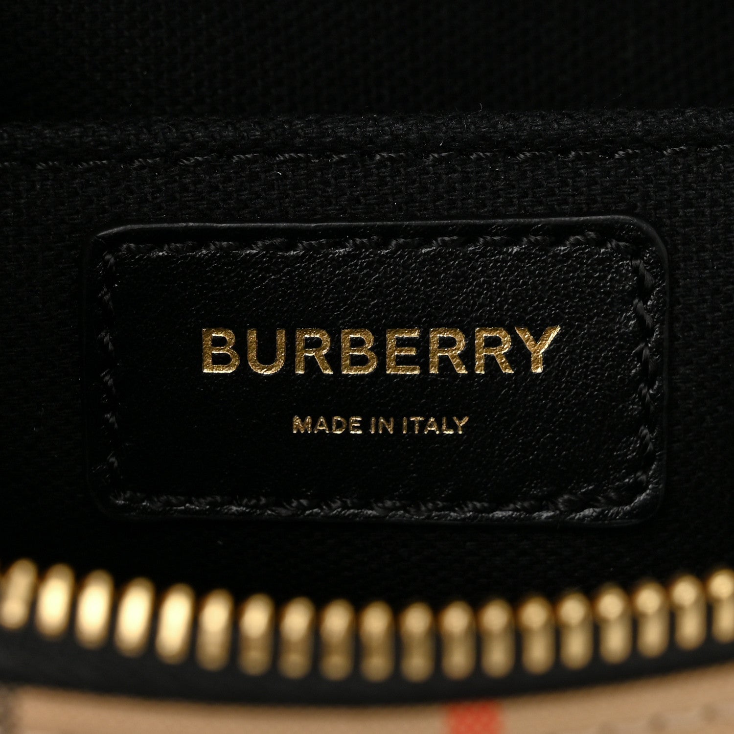 Burberry Calfskin Vintage Check Camera Bag Archive Beige 6 of 10