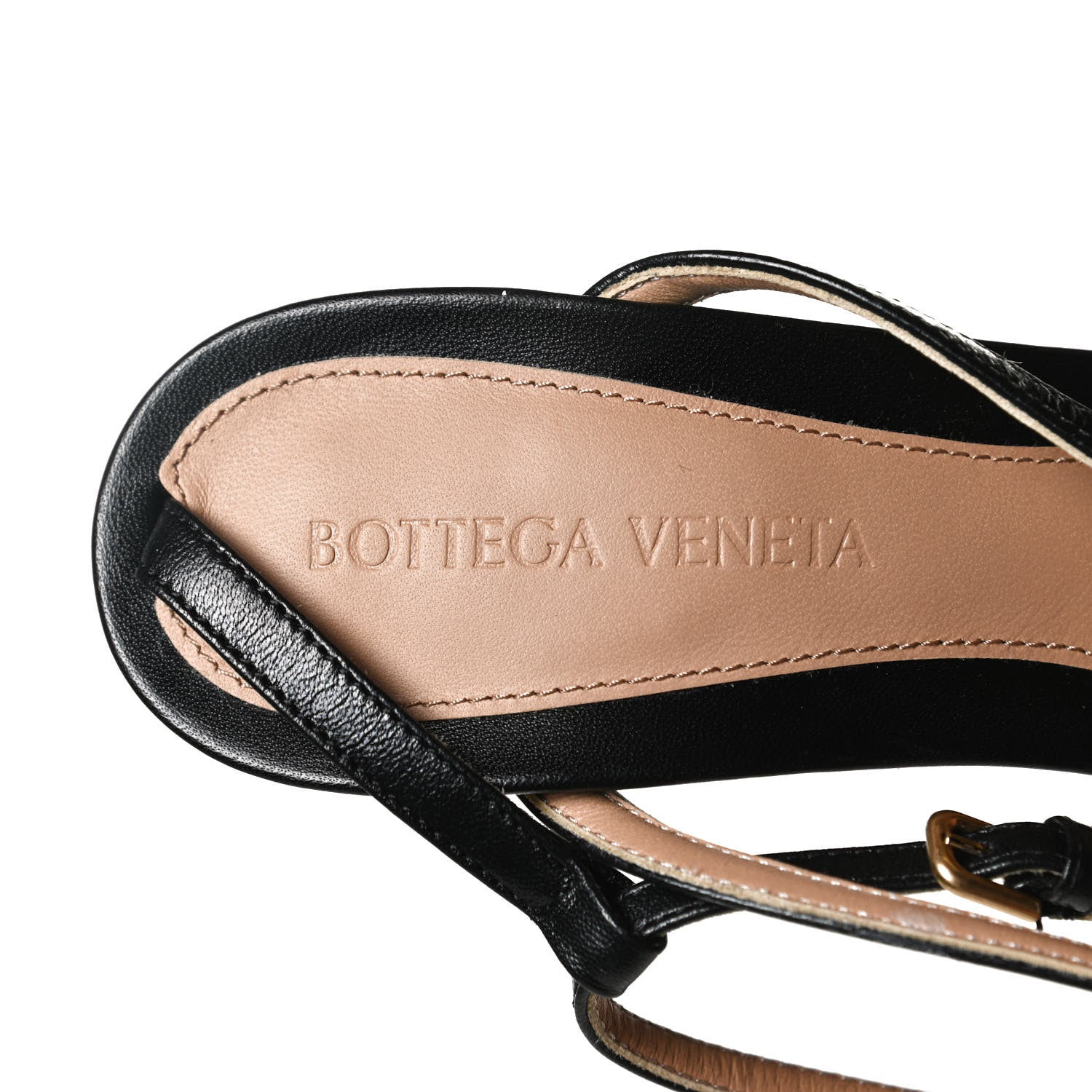 Bottega Veneta Lambskin Stretch Multi Strap 90mm Sandals 37 Black 9 of 11