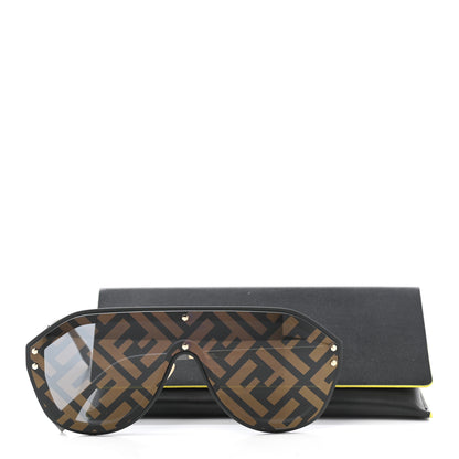 Fendi FF Fabulous Shield Sunglasses FF M0039/G/S Black 8 of 8