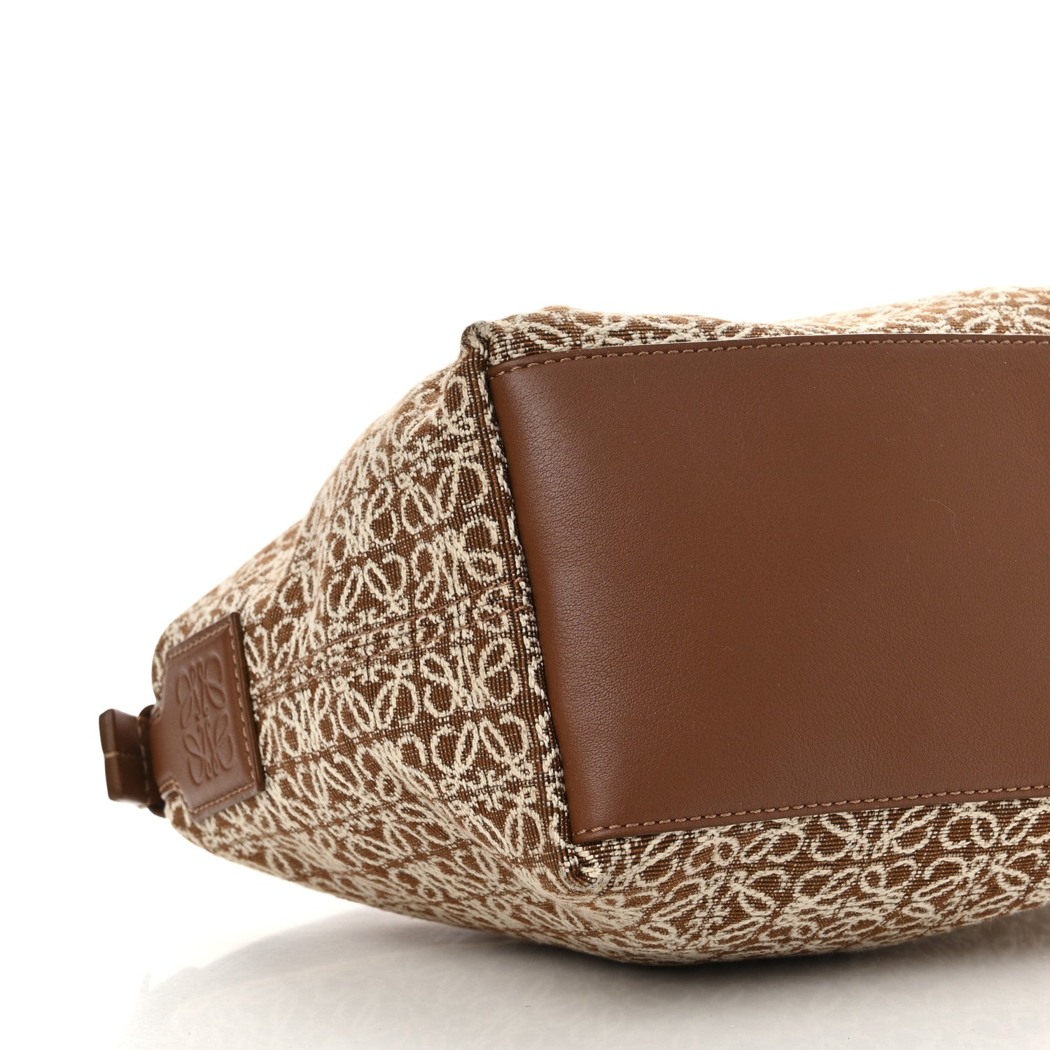 Loewe Jacquard Anagram Calfskin Small Cubi Bag Tan Pecan 9 of 13