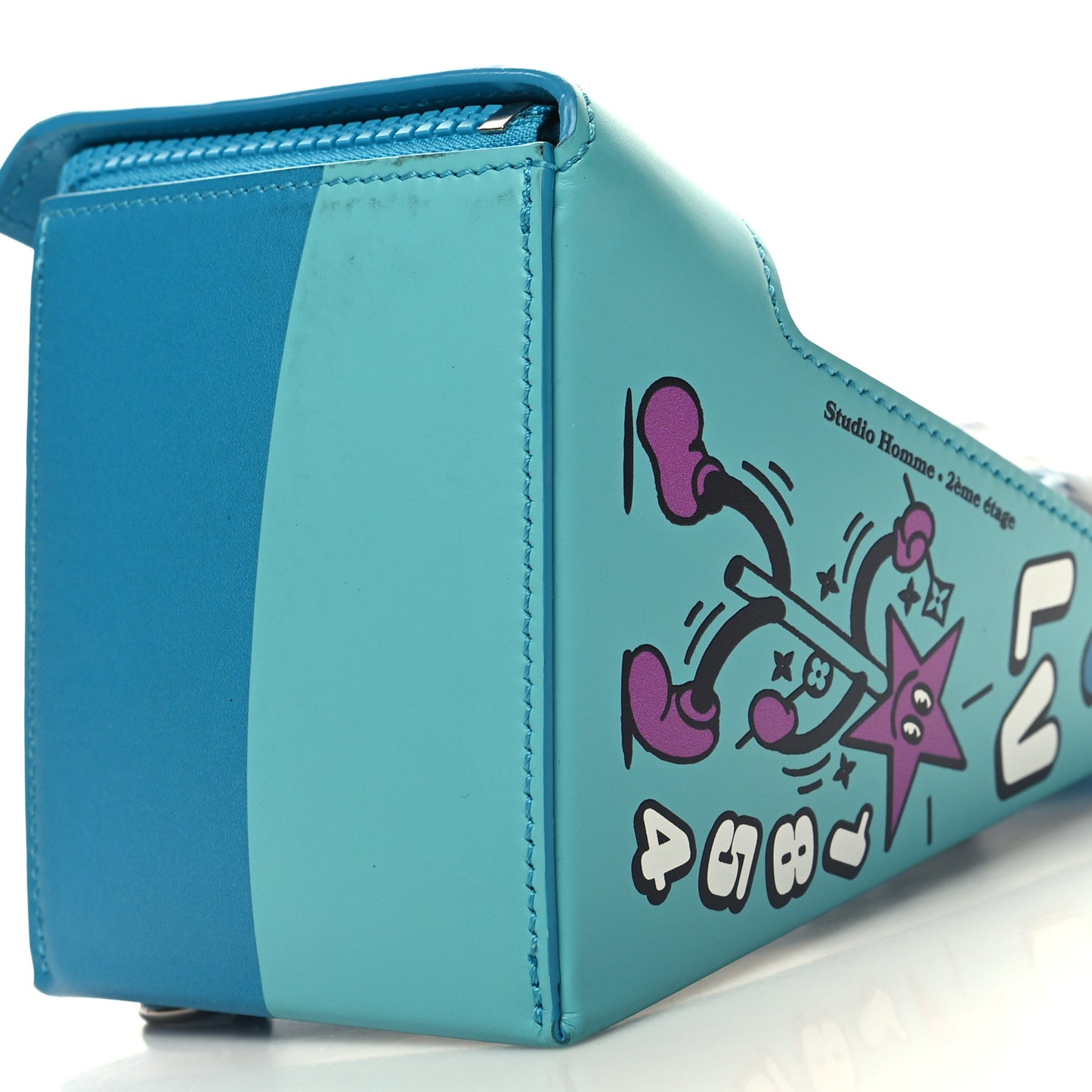 Monogram Sandwich Lunch Bag Blue