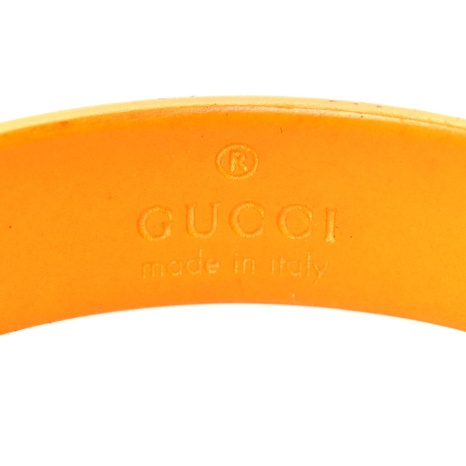 Gucci Resin Flora Bracelet Giallo 4 of 5