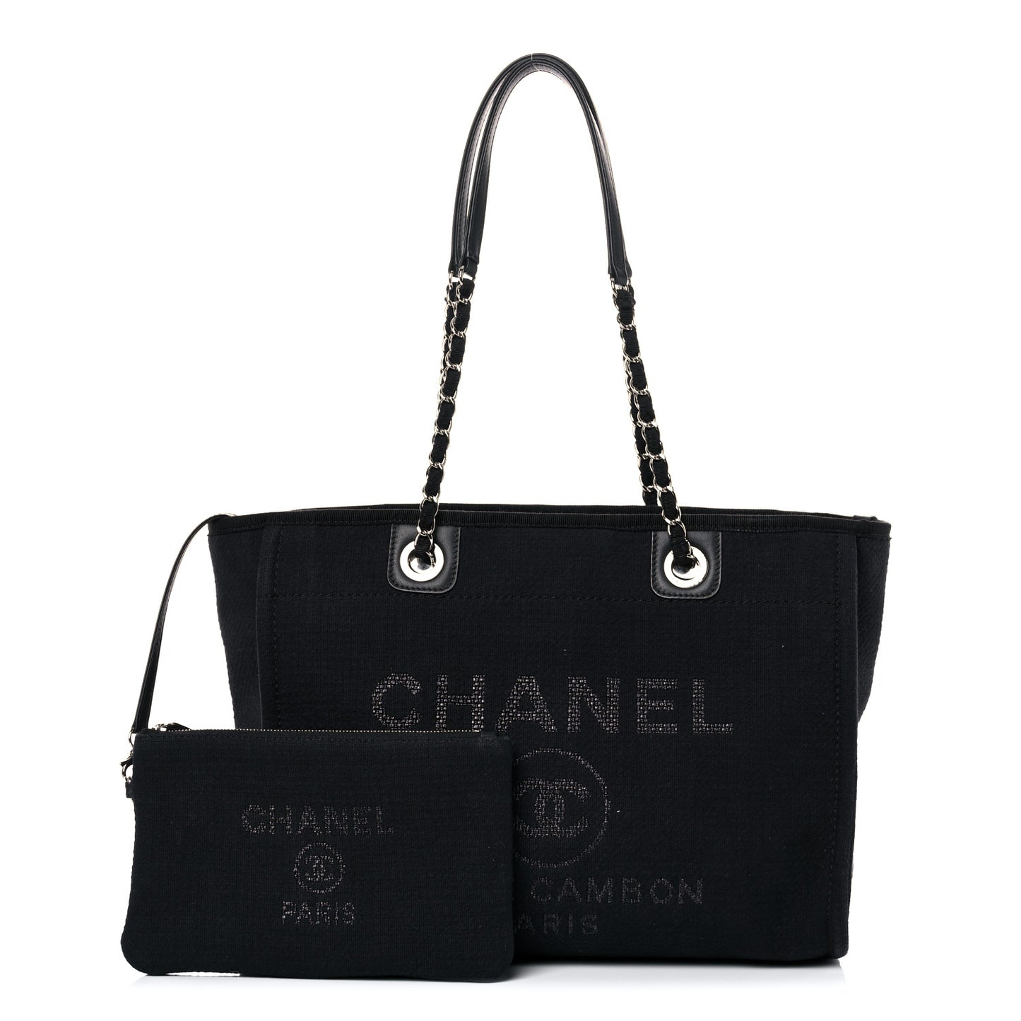 Mixed Fibers Small Deauville Tote Black