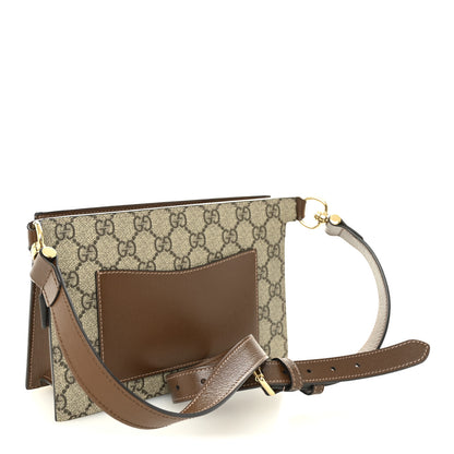 Gucci GG Supreme Monogram Canvas Interlocking G Belt Bag Beige Ebony 3 of 10