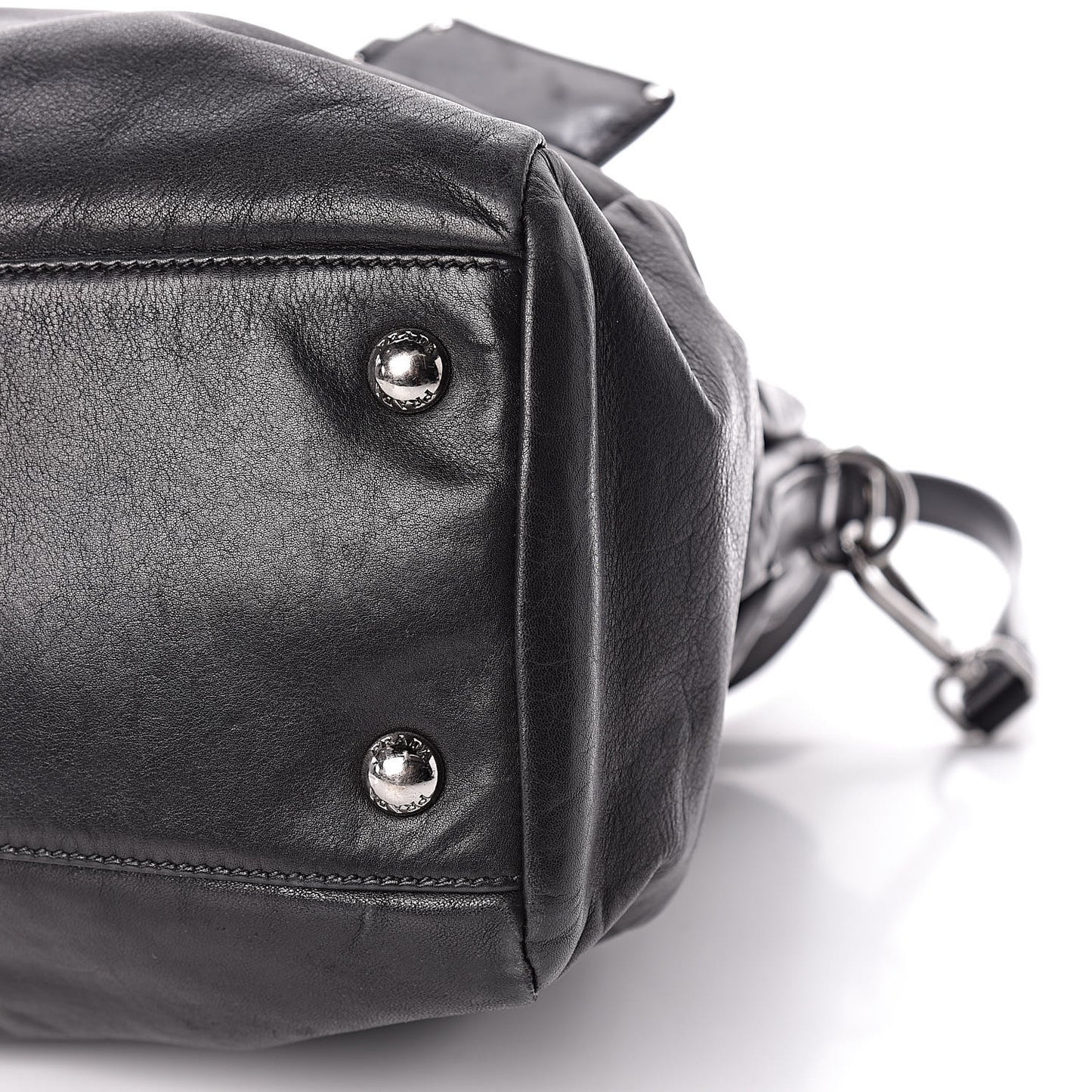 Soft Calfskin Shoulder Bag Black