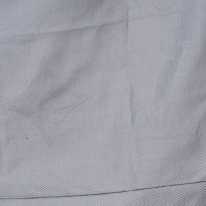 Louis Vuitton Etole Jali Silk Cashmere Monogram Shawl Grey 1 of 7