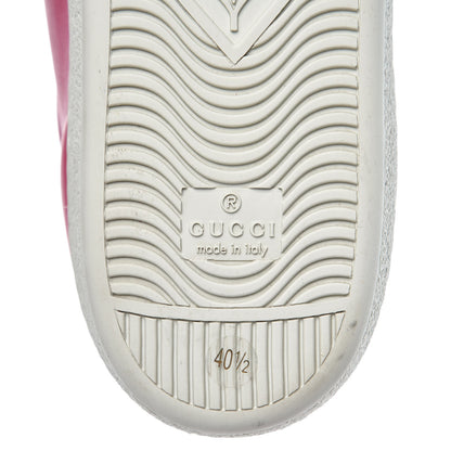 Gucci Calfskin Stripe Womens New Ace Sneakers 40.5 Box Pink Ecru Notte 7 of 12