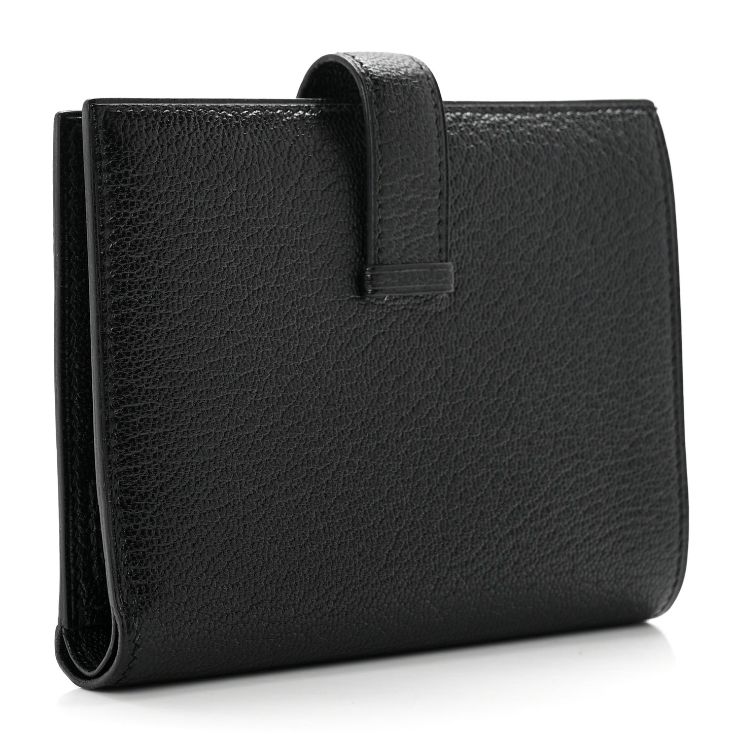 Chevre Mysore Bearn Compact Wallet Black