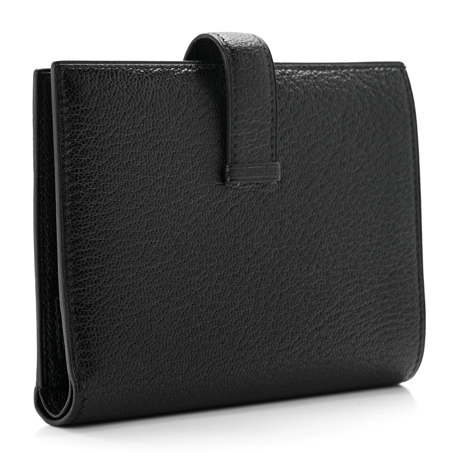 Hermes Chevre Mysore Bearn Compact Wallet Black 3 of 6