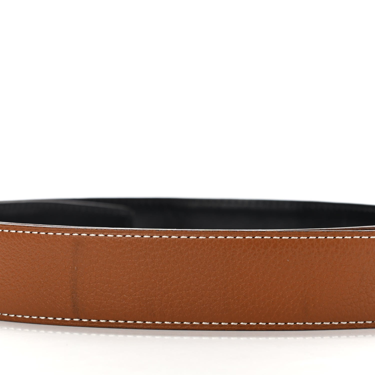 Hermes Box Togo 32mm Belt Strap 85 Black Gold 7 of 7
