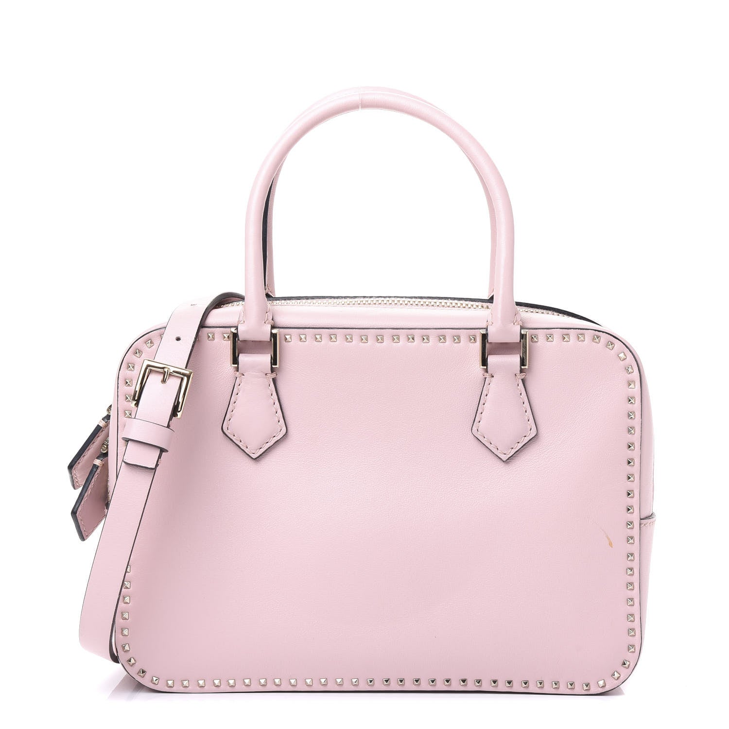 Valentino Garavani Vitello Micro Rockstud Convertible Satchel Water Rose 1 of 9