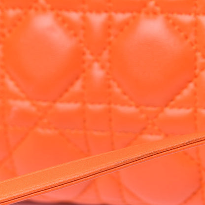 Christian Dior Lambskin Cannage Large Lady Dior Orange 18 of 18