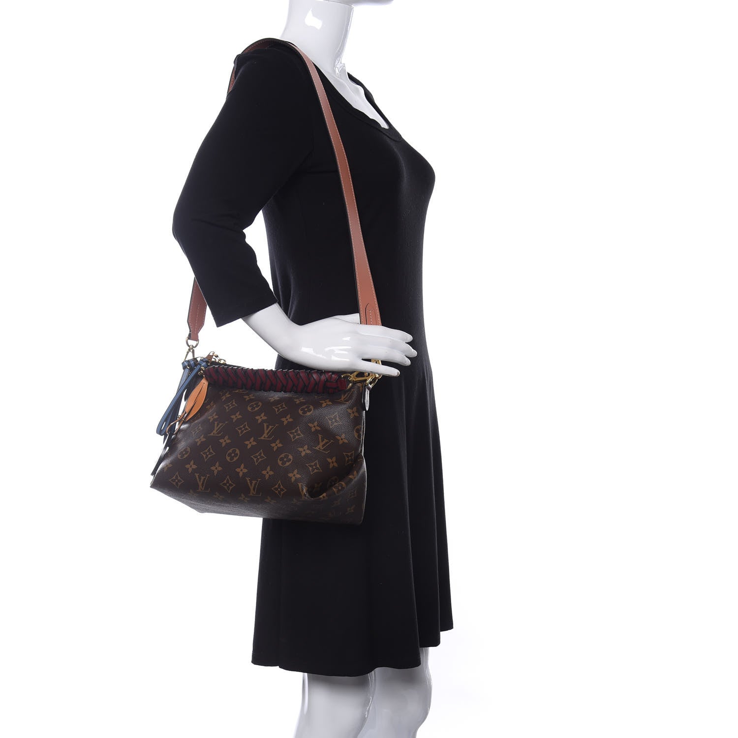 Louis Vuitton Monogram Beaubourg Hobo Mini Bordeaux Red Peach Safran Blue Jean Blue 2 of 10